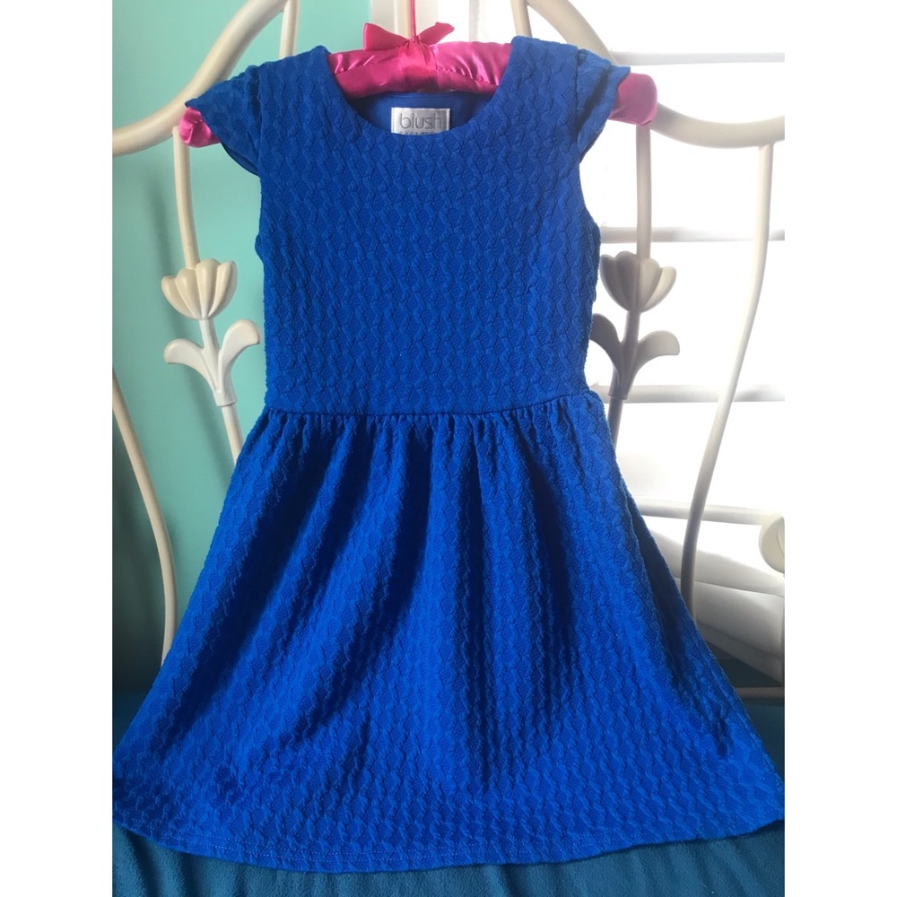 Royal Blue Cap Sleeve Dress